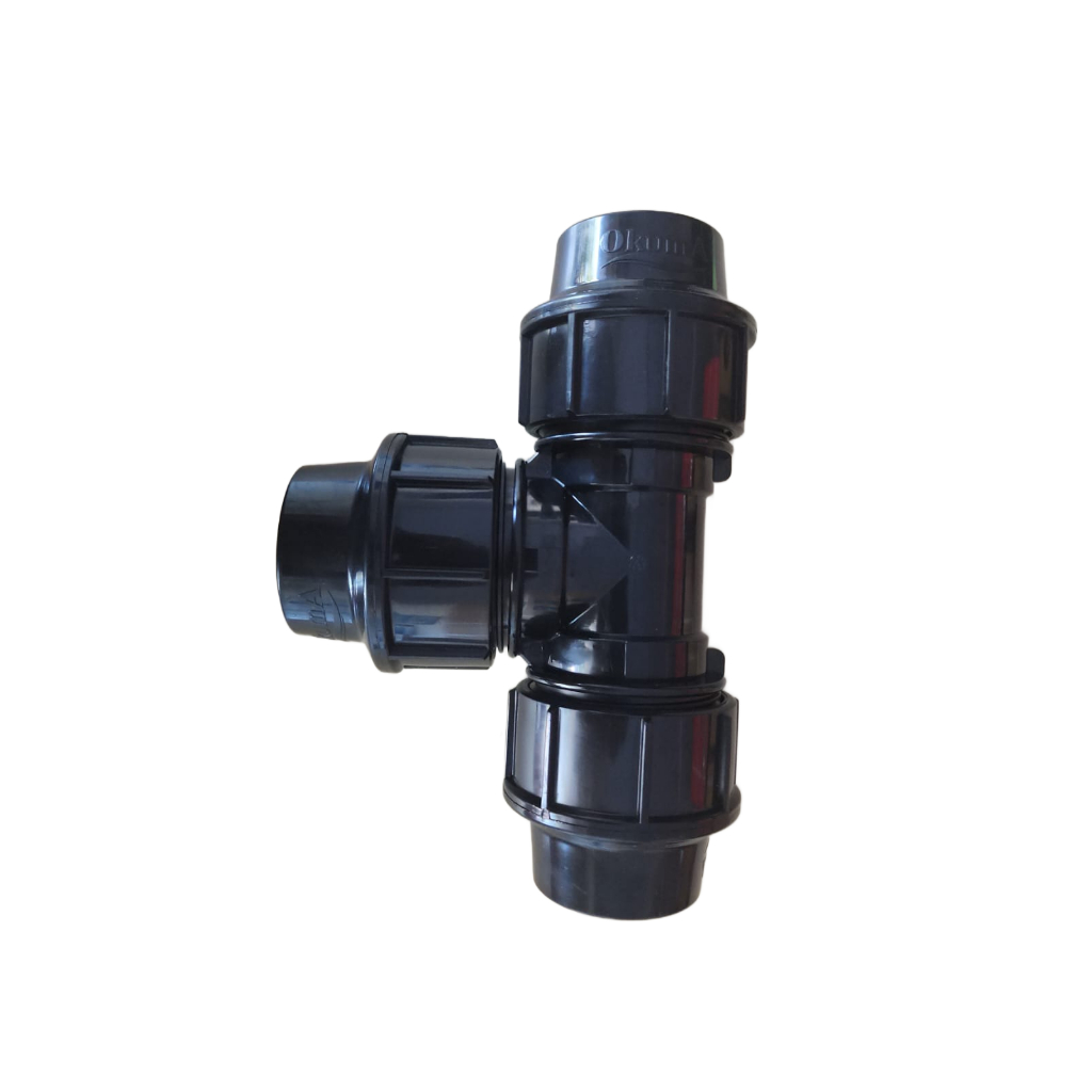 HDPE TEE FITTING HDPE 2 นิ้ว (63MM) PN16 COMPRESSION