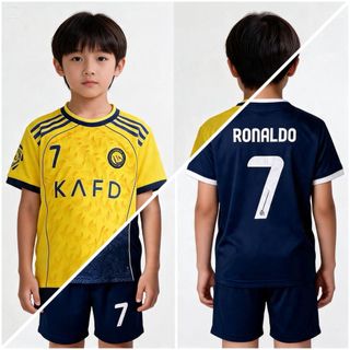BISA COD / SETELAN BAJU RONALDO TERBARU / SET KAOS BOLA AL NASSR TERMURAH / KAOS SEPAKBOLA FUTSAL ANAK LAKI LAKI TERLENGKAP