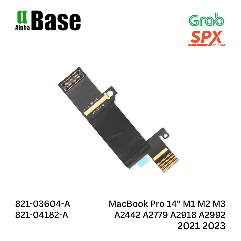 สายไฟ LCD LVDs ยืดหยุ่น Macbook Pro 14" A2442 A2779 A2992 A2918 2021 2023