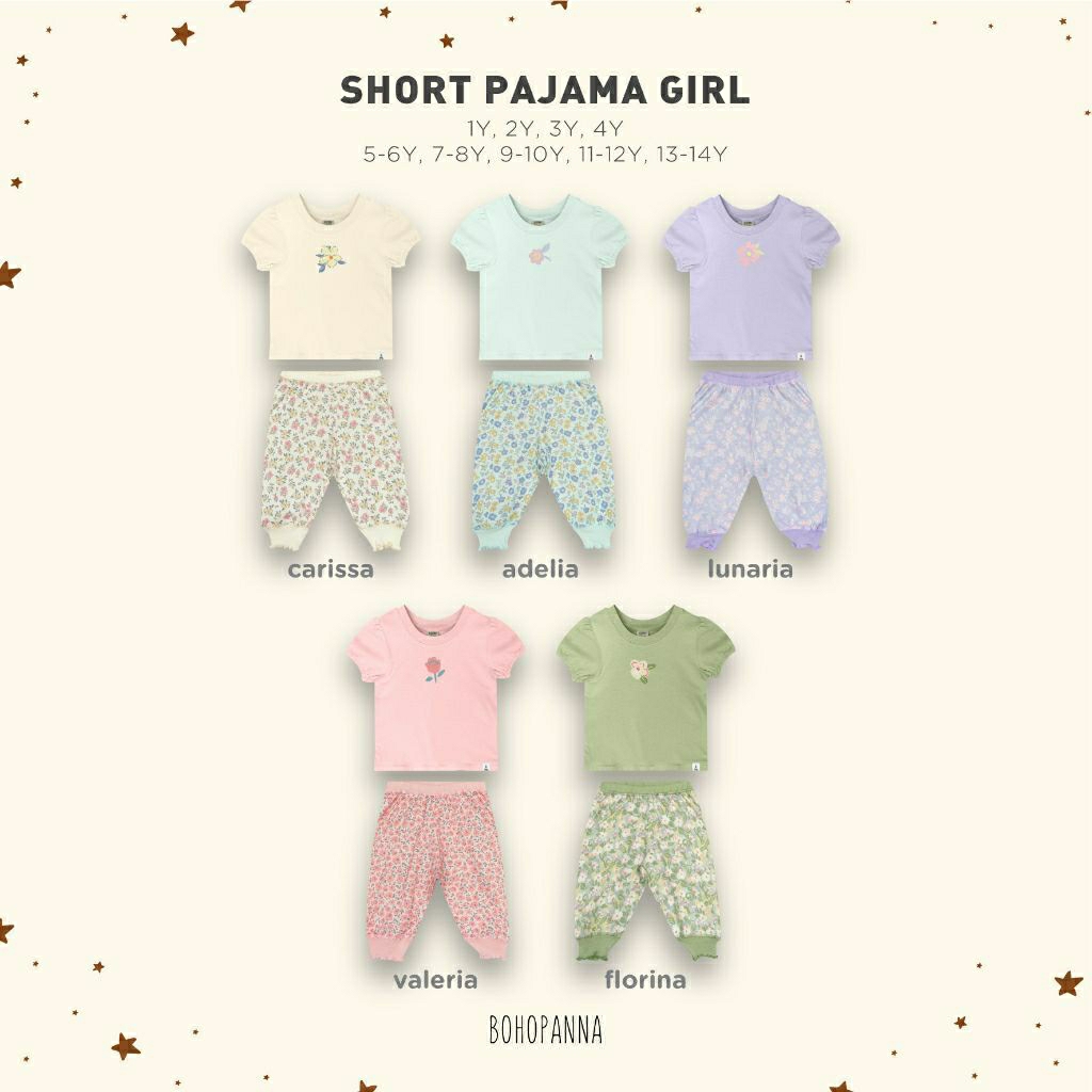BOHOPNA - SHORT PAJAMA GIRL 4.0 - GIRLS PAJAMA - GIRLS SLEEPWEAR