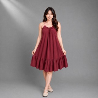 Daster Wanita Lobek Premium Midi Dress Adem Kekinian - KHORIZ ATELIER