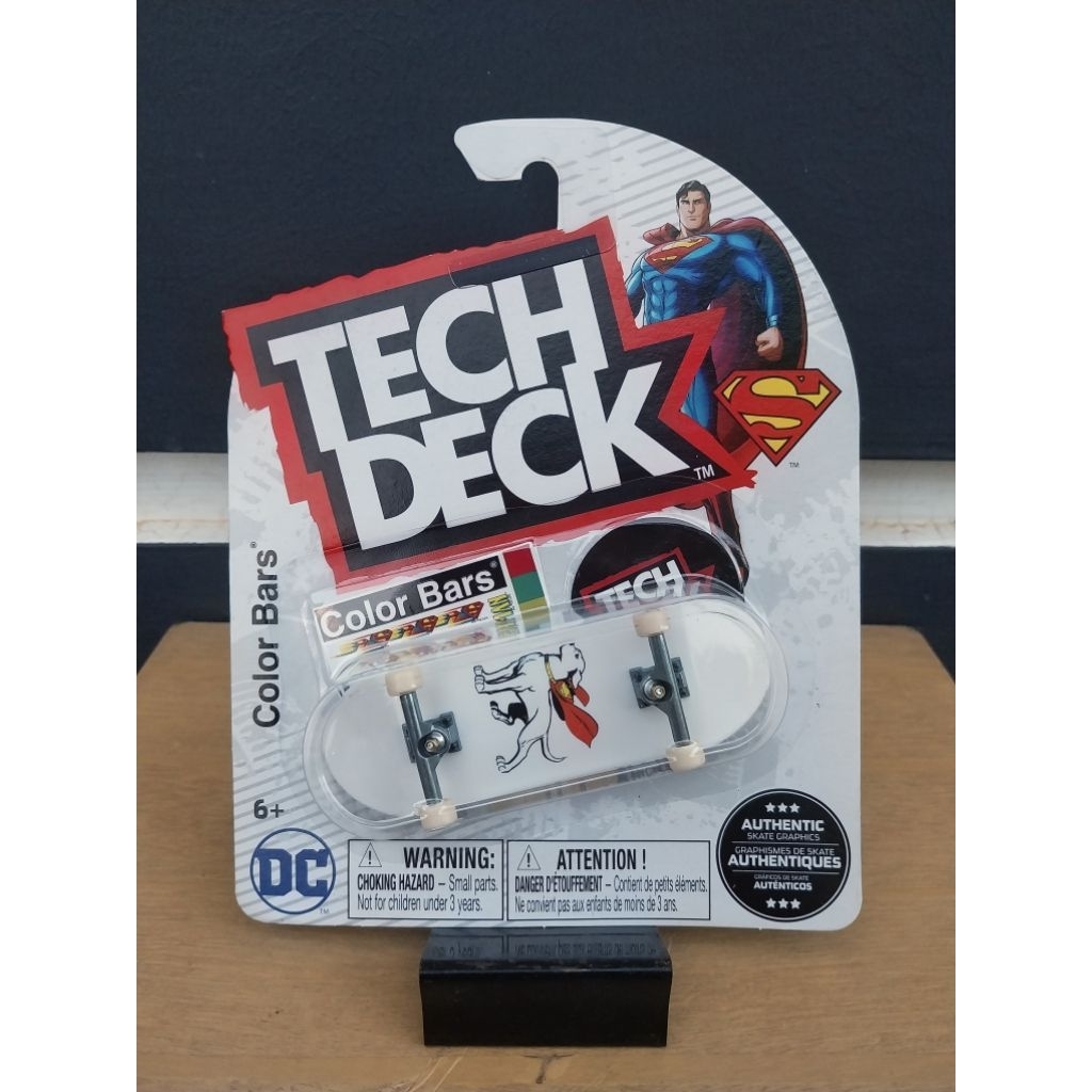 TECH DECK Fingerboard Color Bars X DC Comics แท้สเก็ตกราฟิก Superman Krypto The Superdog - 2025