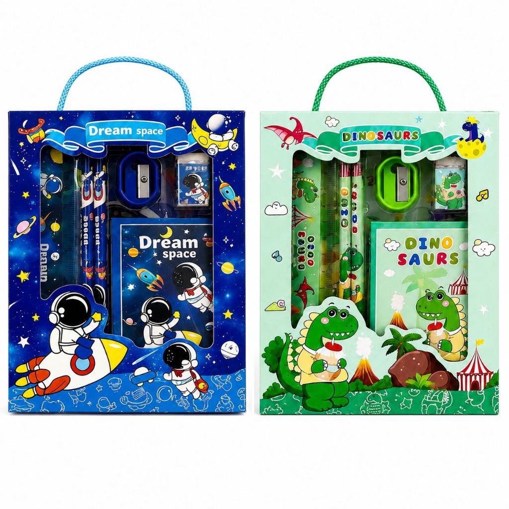 DINO CHARACTER เครื่องเขียน PACKAGE / DREAM SPACE / BABYTHRE 6IN1 ATK Set เครื่องเขียน Kuromi Friend