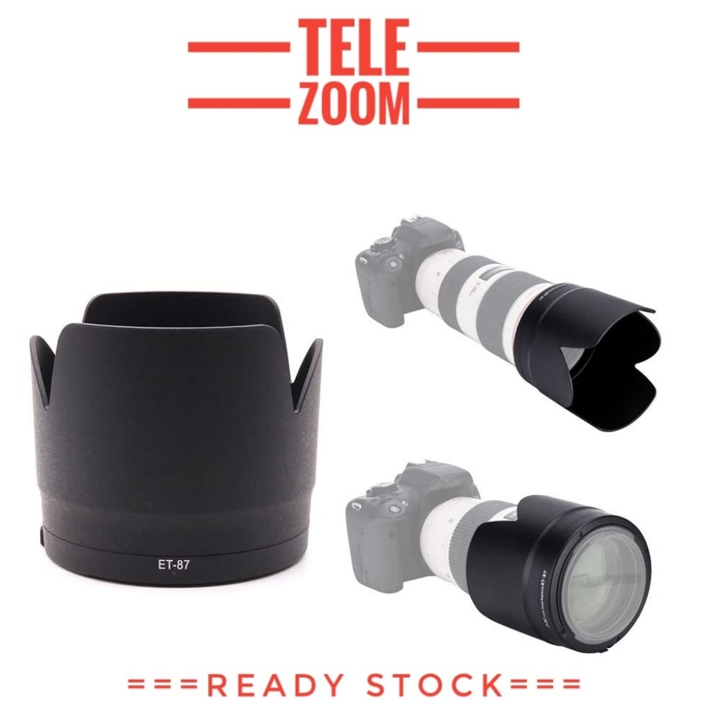 เลนส์ฮูด Canon EF 70-200mm F2.8 L Non IS II II Tele ET83II ET86 ET87 70-200 mm F 2.8 Mark 2 3 ET-83I