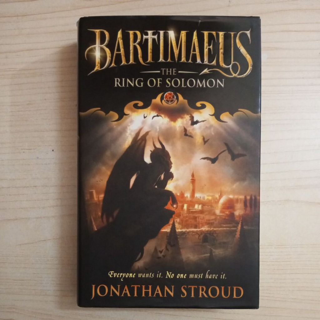 THE BARTIMAEUS THE RING OF SOLOMON NOVEL BY JONATHAN STROUD