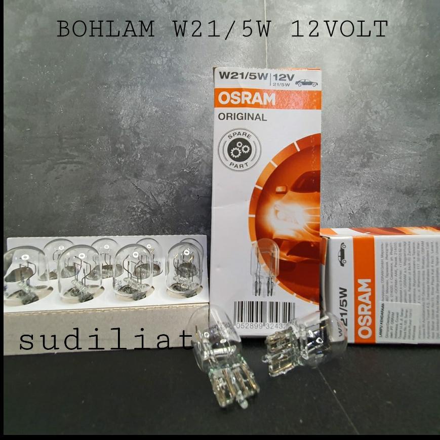 OSRAM BULB / JELLYFISH BULB T20 BRAKE STOP LAMP 2 ขา - W21/5W 12VOLT