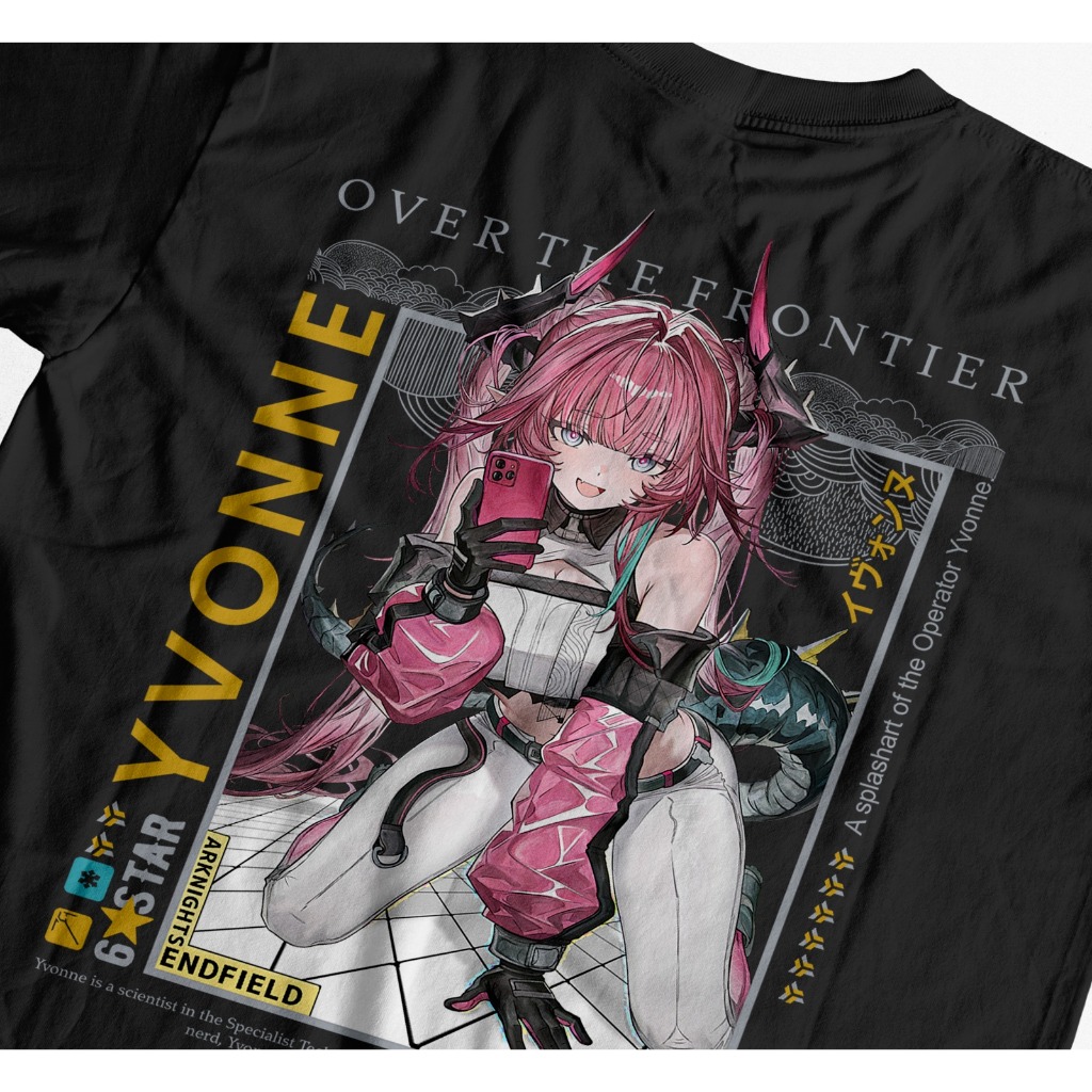 Heavyweight Yvonne Arknights: Endfield Tshirt 230 GSM: Yvonne Arknights Cotton 20s เสื้อยืด
