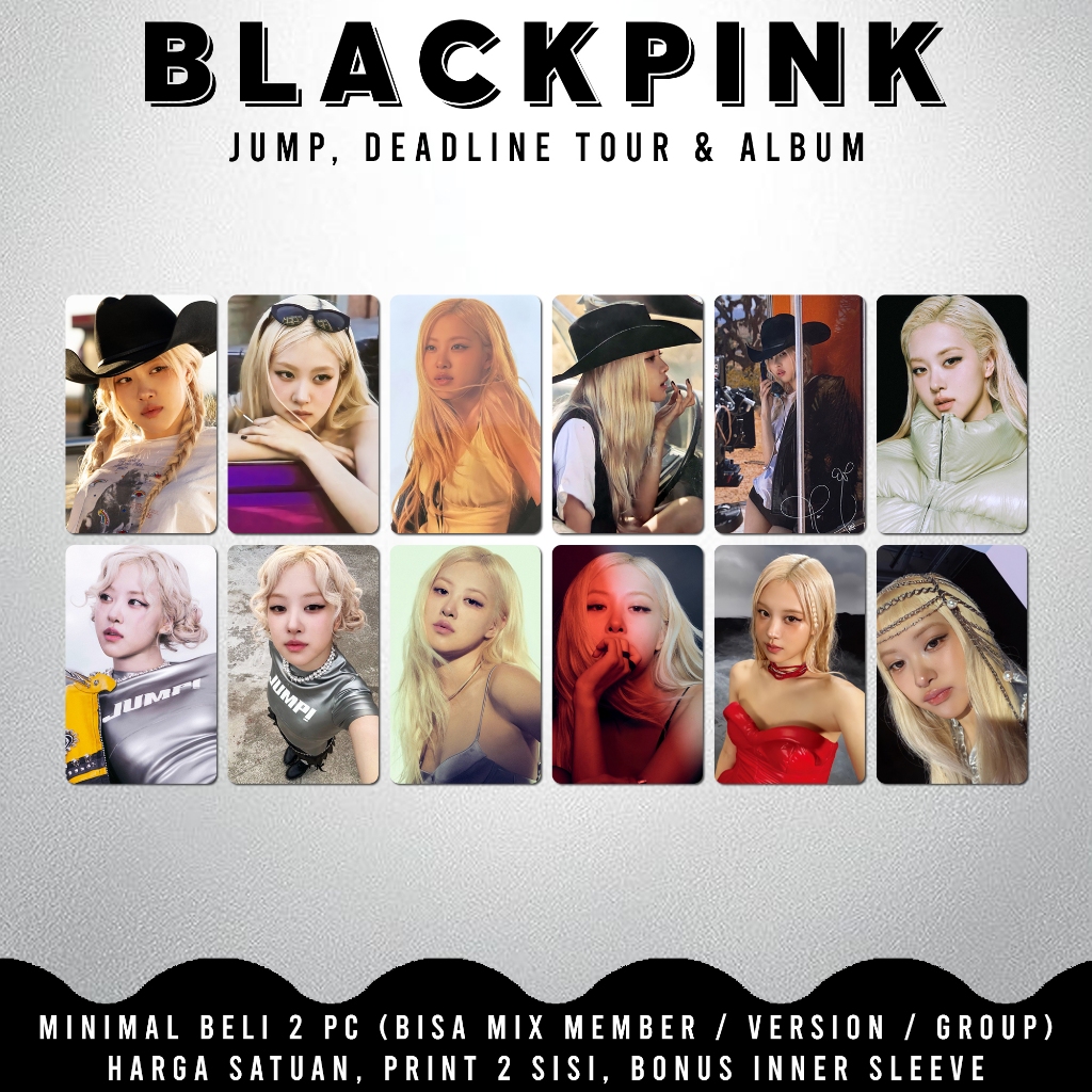 ไม่จํากัด โฟโต้การ์ด BLACKPINK JUMP BLACKPINK DEADLINE