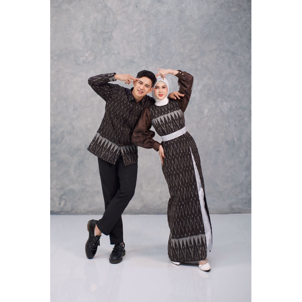 KIMONIK WOVEN CLOTHES ARUM COUPLE MAHOGANY
