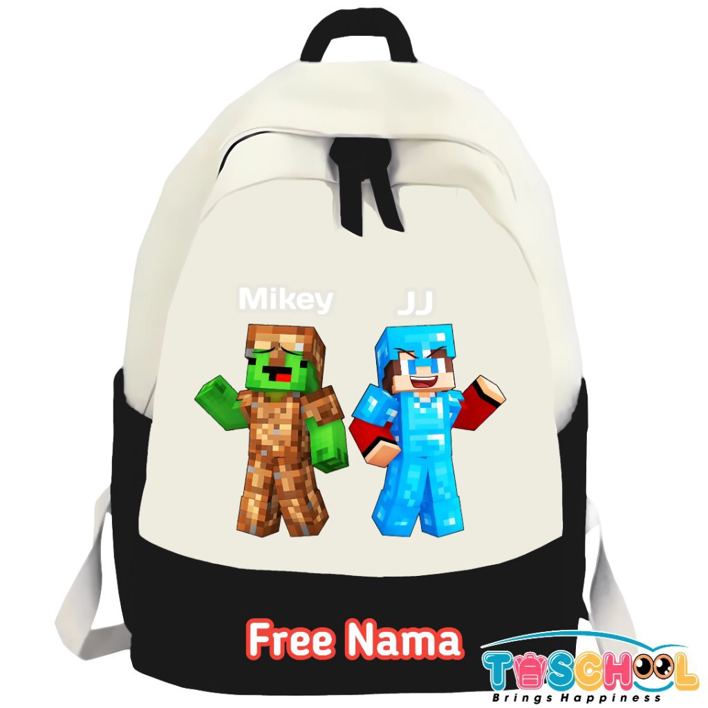 MIKEY AND JJ ROBLOX KIDS BACKPACK ฟรีชื่อ