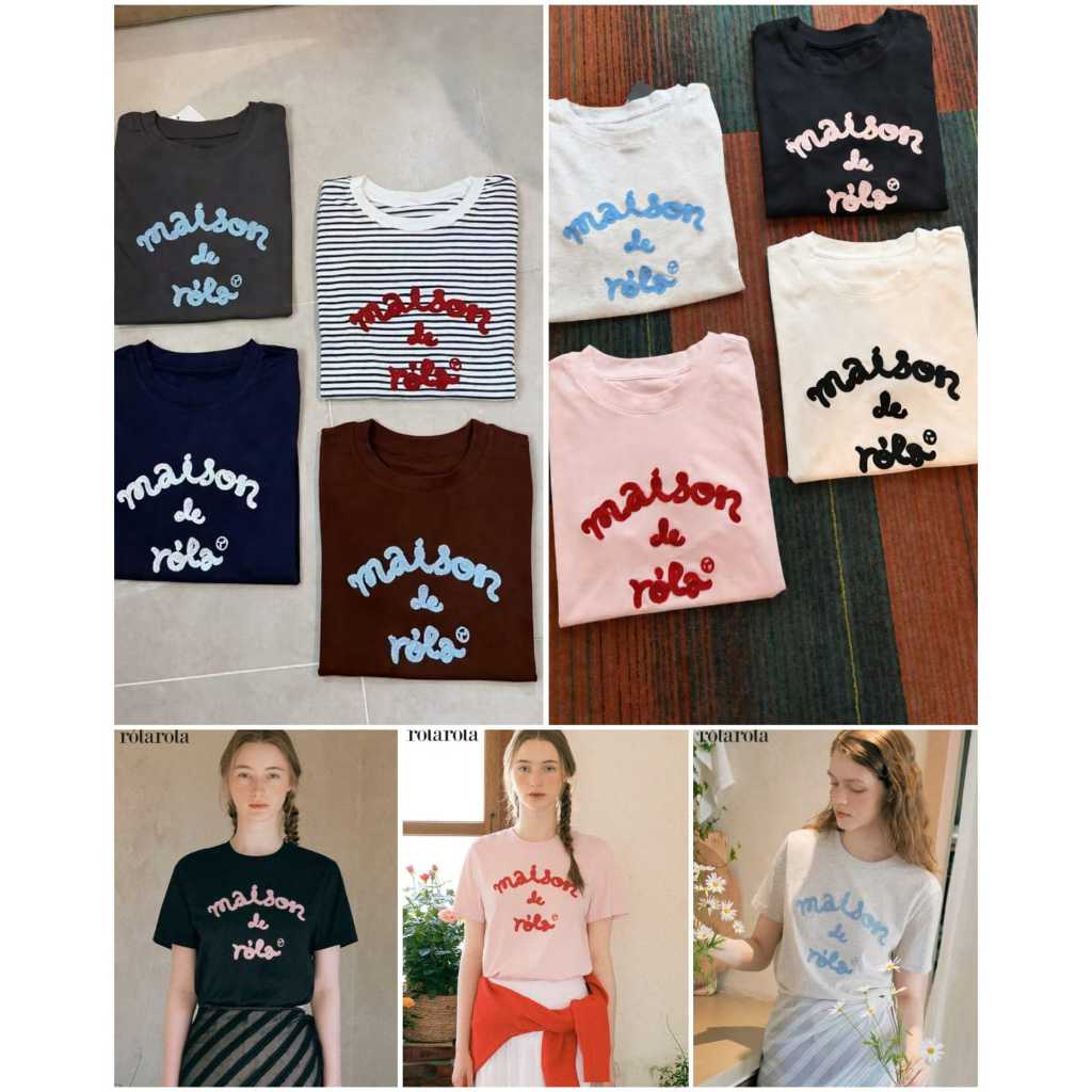 เสื้อยืด Maison de Rola Premium | เสื้อยืดพื้นฐานสําหรับผู้หญิง ไม่จํากัดเพศ | F416 Top Maison de Ro