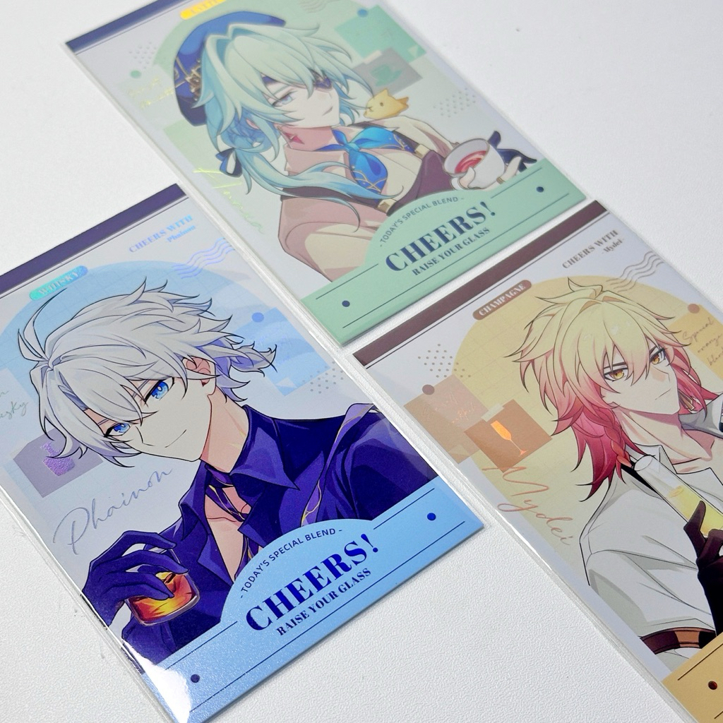 [HSR Fanmerch] ไชโย! Amphorus Photocard - Punnon, Mydei, Anaxa