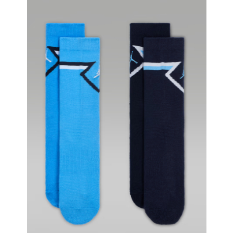 Jordan BIG KIDS / ADULTS 36-41 Diamond Logo High Crew Socks ชุดบาสเก็ตบอล 2 ชิ้น