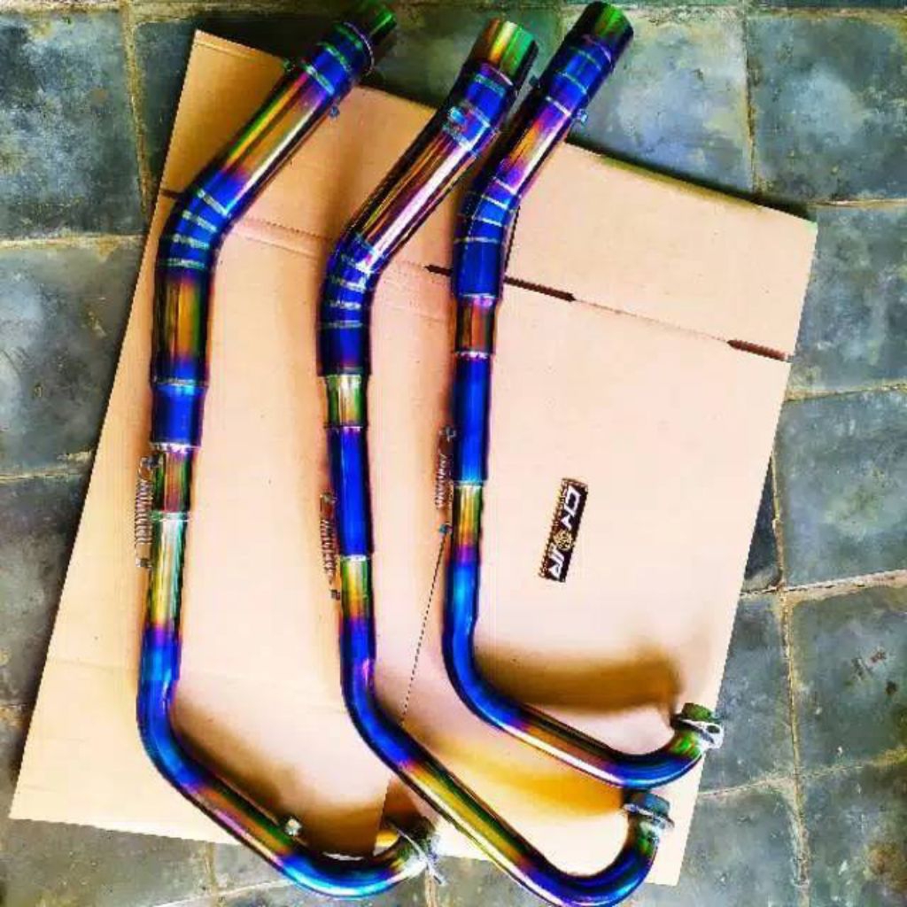 ท่อสแตนเลสแข่ง 51mm สําหรับ M-slaz, Exciter 150/155, Sonic 125, Raider Carb, Raider fi, Gpx 150, CBR150R, R15 v1 v2 2014-2016, All new R15 V3 v4, X15r 155, Mtr 155,