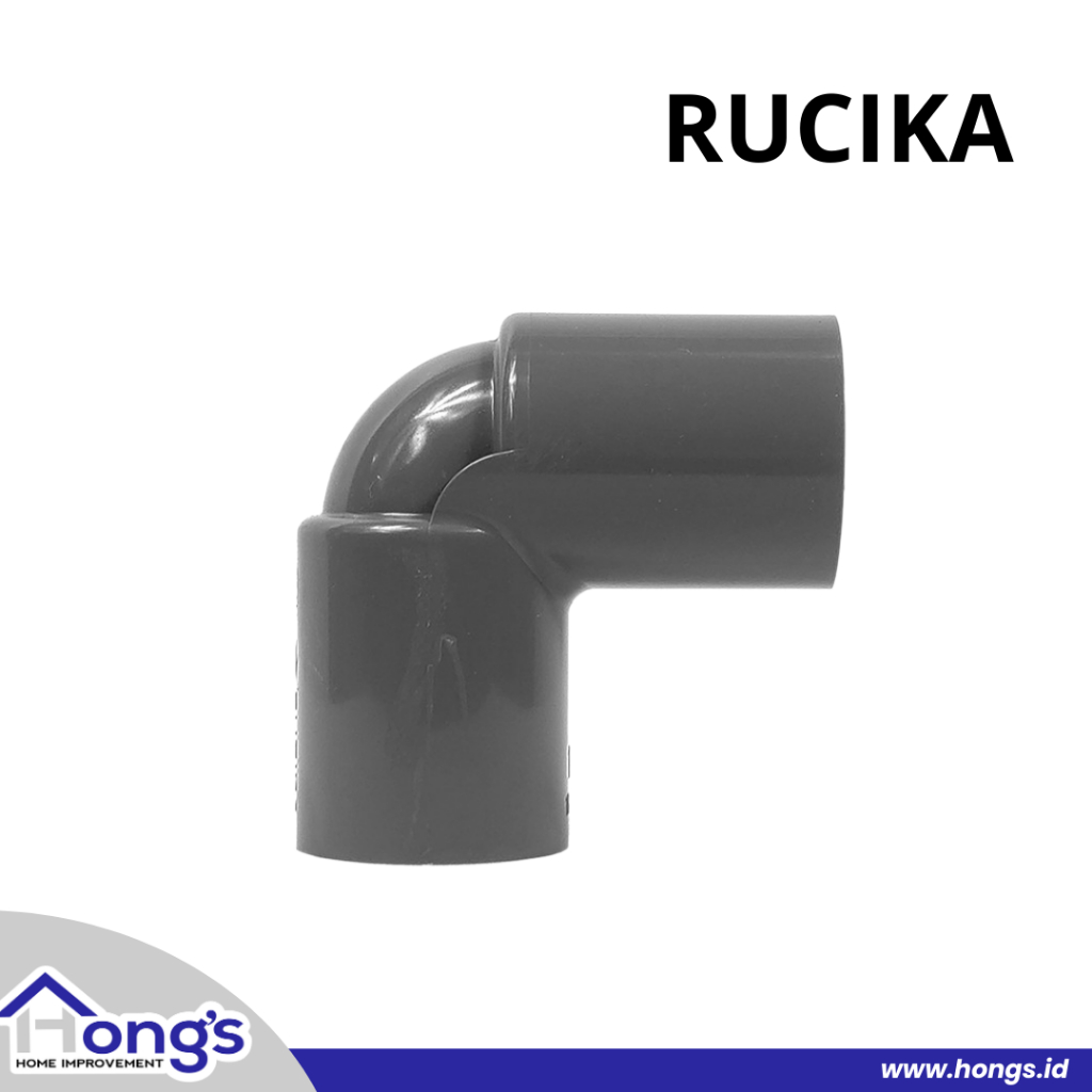 Knie AW 1/2 นิ้ว RUCIKA / Keni / Knee / Elbow / PVC AW 1/2" งอ