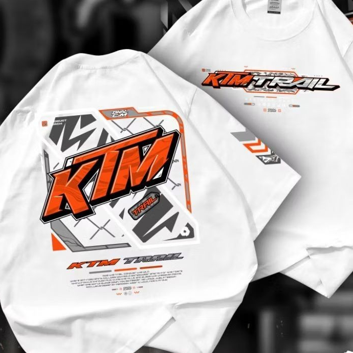 เสื้อยืด KTM TRAIL RACING FUL COTTON DISTRO, เสื้อยืด KTM RACING DISTRO, เสื้อยืด KTM TRAIL RACE, เส