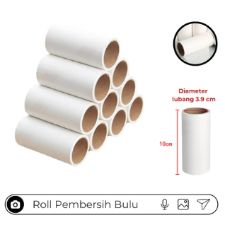 Refill Sticky Roller Hair & Hair Cleaner - Pet Hair Remover Sticker Roller Refill (30 & 50 แผ่น)