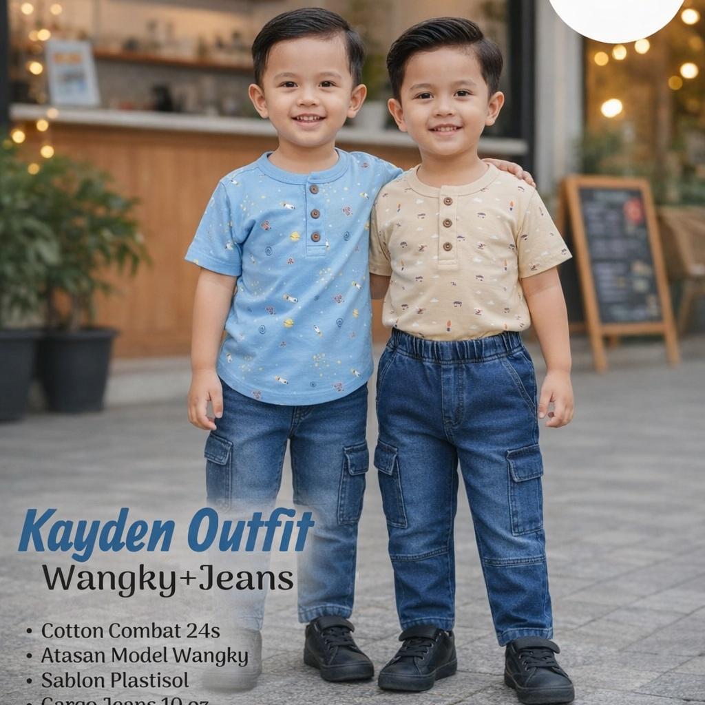 Kayden Series Teekay Kids Jeans and T-Shirt Set 3-10 ปี