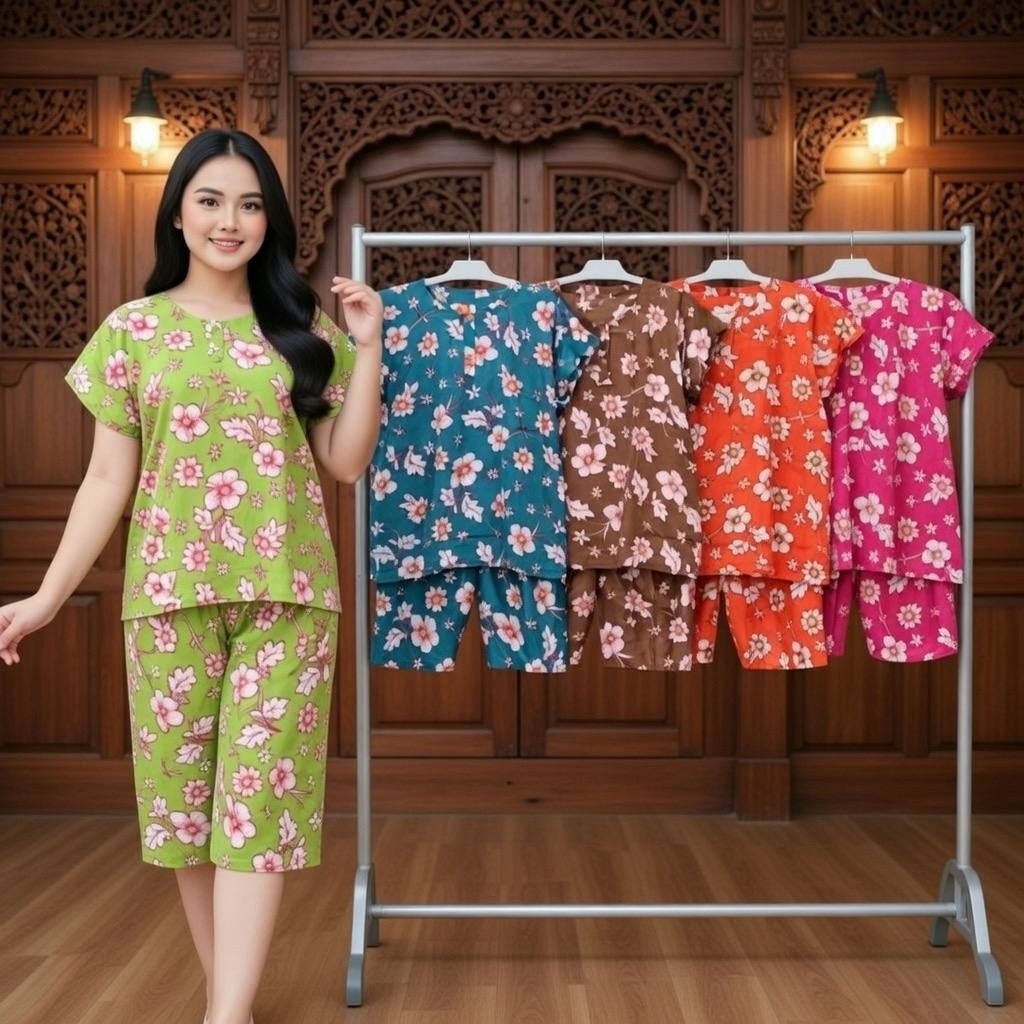 GOGO เรยอน พรีเมี่ยมลําลอง 2 ปุ่มชุดพยาบาล 110r cool Babydoll ชุด daster เสื้อผ้ากางเกงผู้หญิง