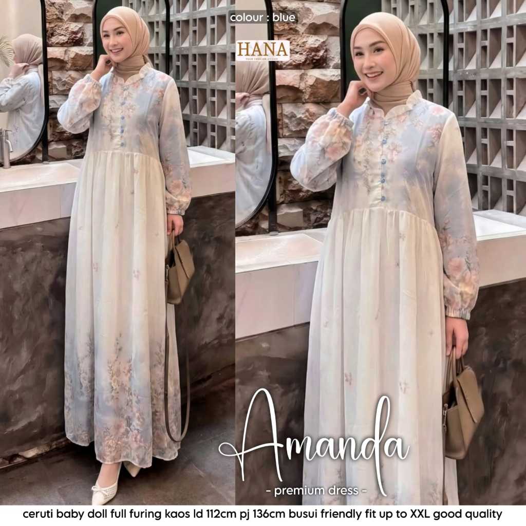 เสื้อผ้าผู้หญิง HQ AMANDA PREMIUM DRESS จาก hANA FASHION STORE