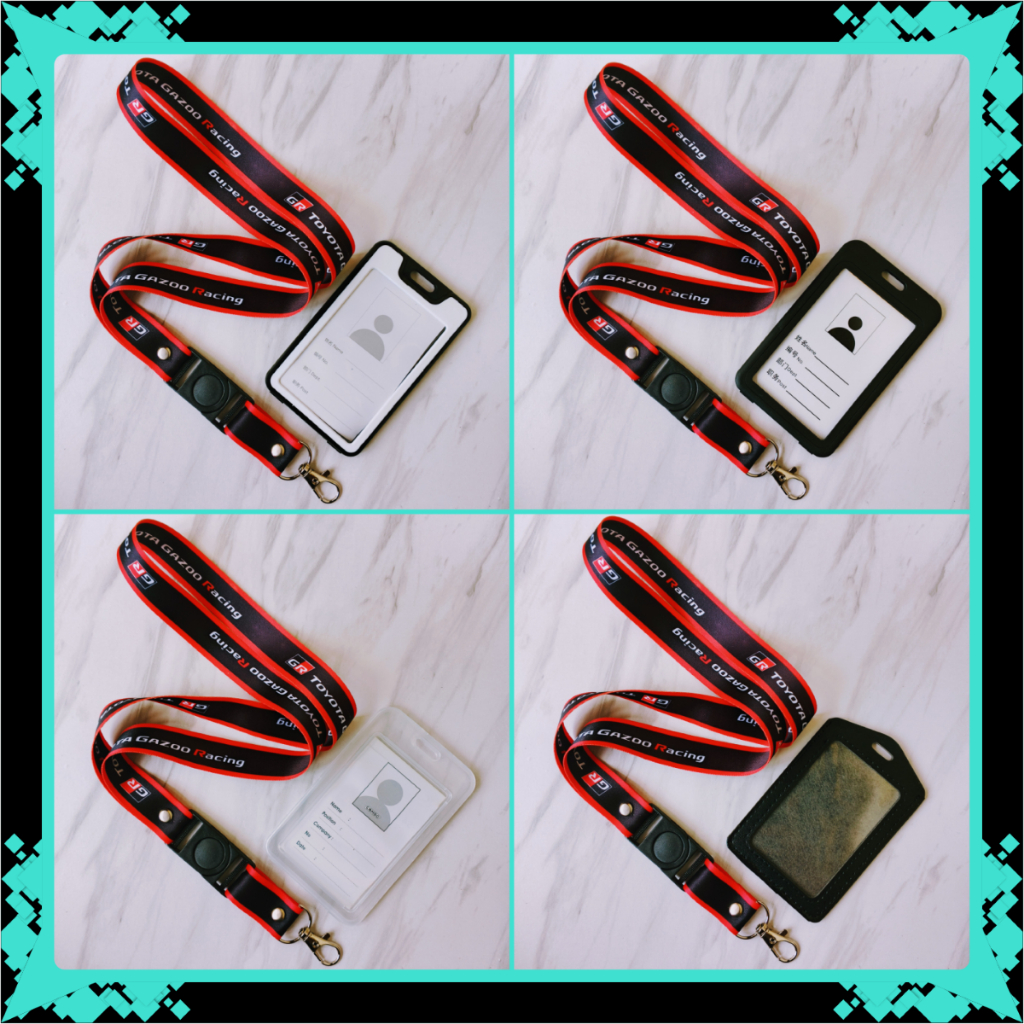 GANTUNGAN Toyota Gazoo Racing ID Card Lanyard & Frame, Holder, ID Card Holder