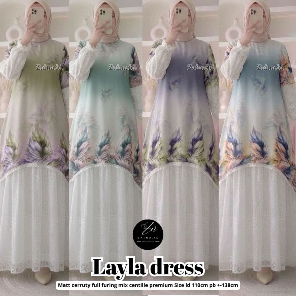 เสื้อผ้าผู้หญิง LAYLA DRESS Trend FASHION HQ From Zn
