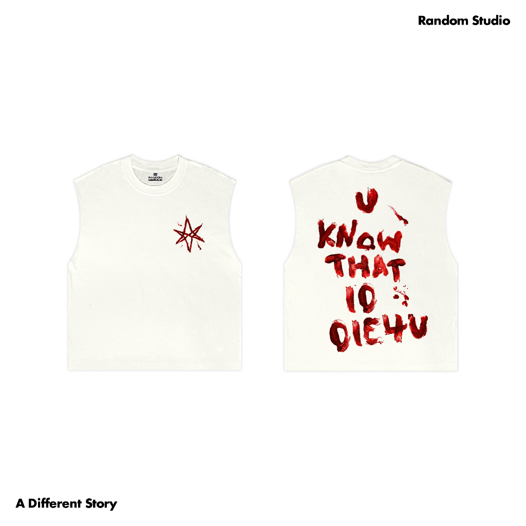 Random Studio Boxy เสื้อกล้าม Supersoft 24s Bring Me The Horizon Die 4 U สีขาว