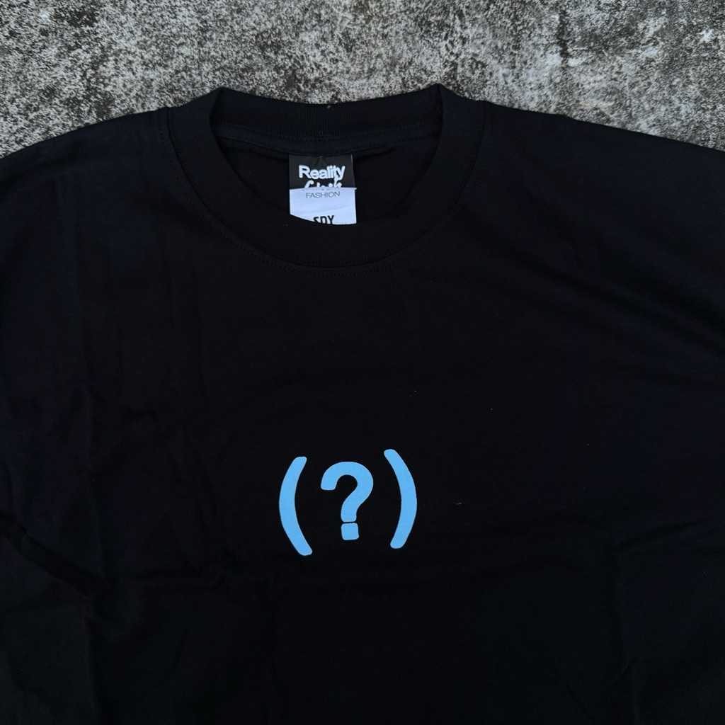 REALITY CLUB - QUESTION MARK TSHIRT สีดํา