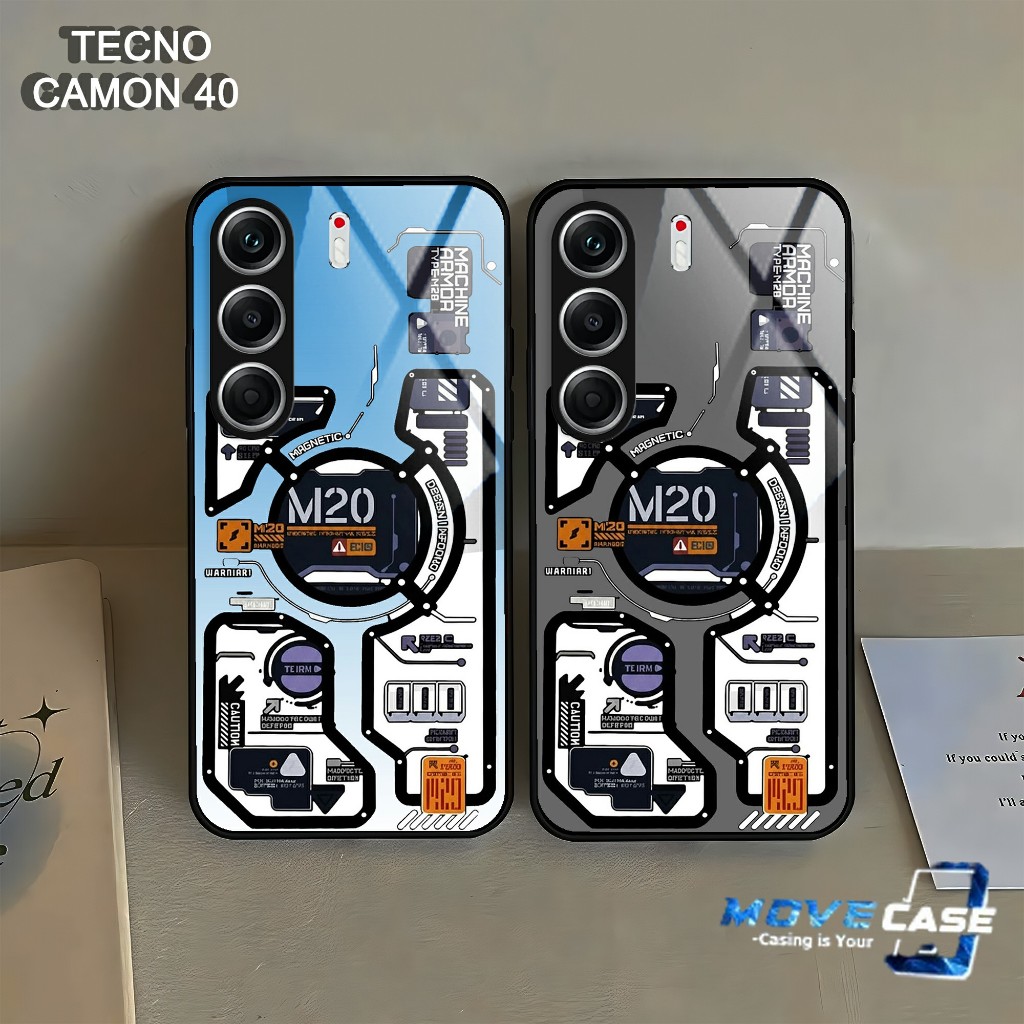 HP MV814 Tecno Camon 40 Glass Softcase - Tecno Camon 40 Silicone - เคสโทรศัพท์ Tecno Camon 40 ใหม่ล่