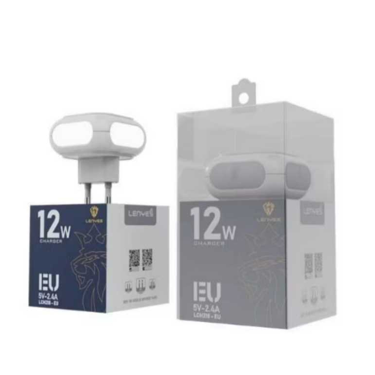 LENYES 12W LCH218-EU DUAL PORT TOUCH LED LAMP CHARGER