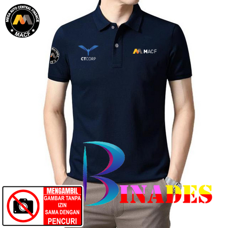 ขายเสื้อยืดคอปกโปโล BANK MEGA AUTO CENTRAL FINANCE Collar T-Shirts - MACF BINADES เสื้อยืดคอปก