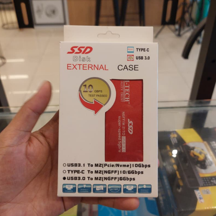 M-TECH เคสต้นฉบับ SSD ภายนอก NGFF M2 เป็น USB 3.0