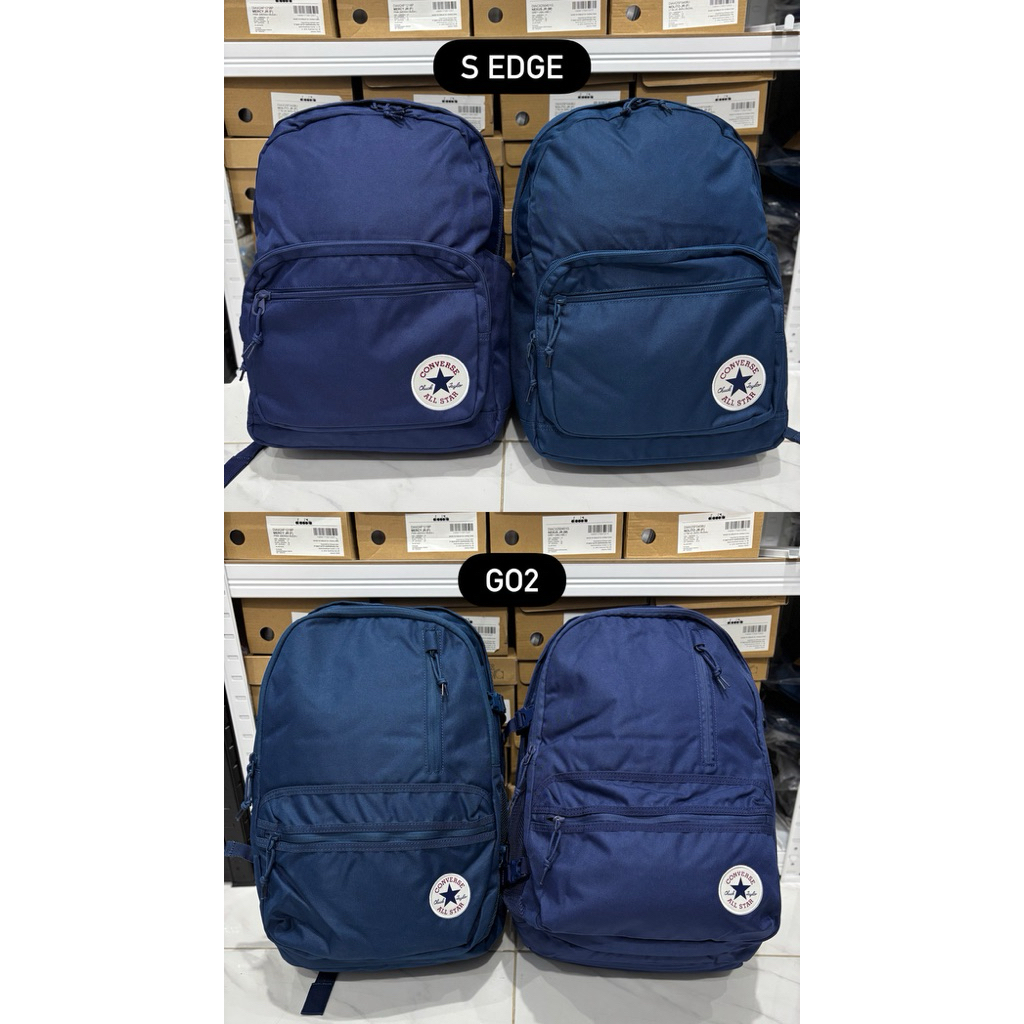 CONVERSE S EDGE และ GO2 BACKPACK กระเป๋าดั้งเดิม