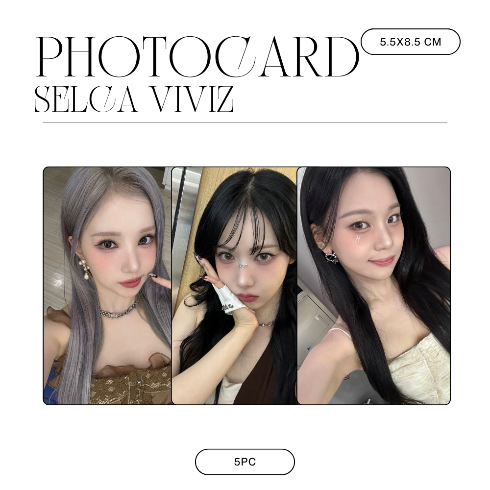 HOLOGRAM PHOTOCARD VIVIZ SELCA VOYAGER 5 ชิ้นการ์ด KPOP ไม่จํากัด SINB EUNHA UMJI