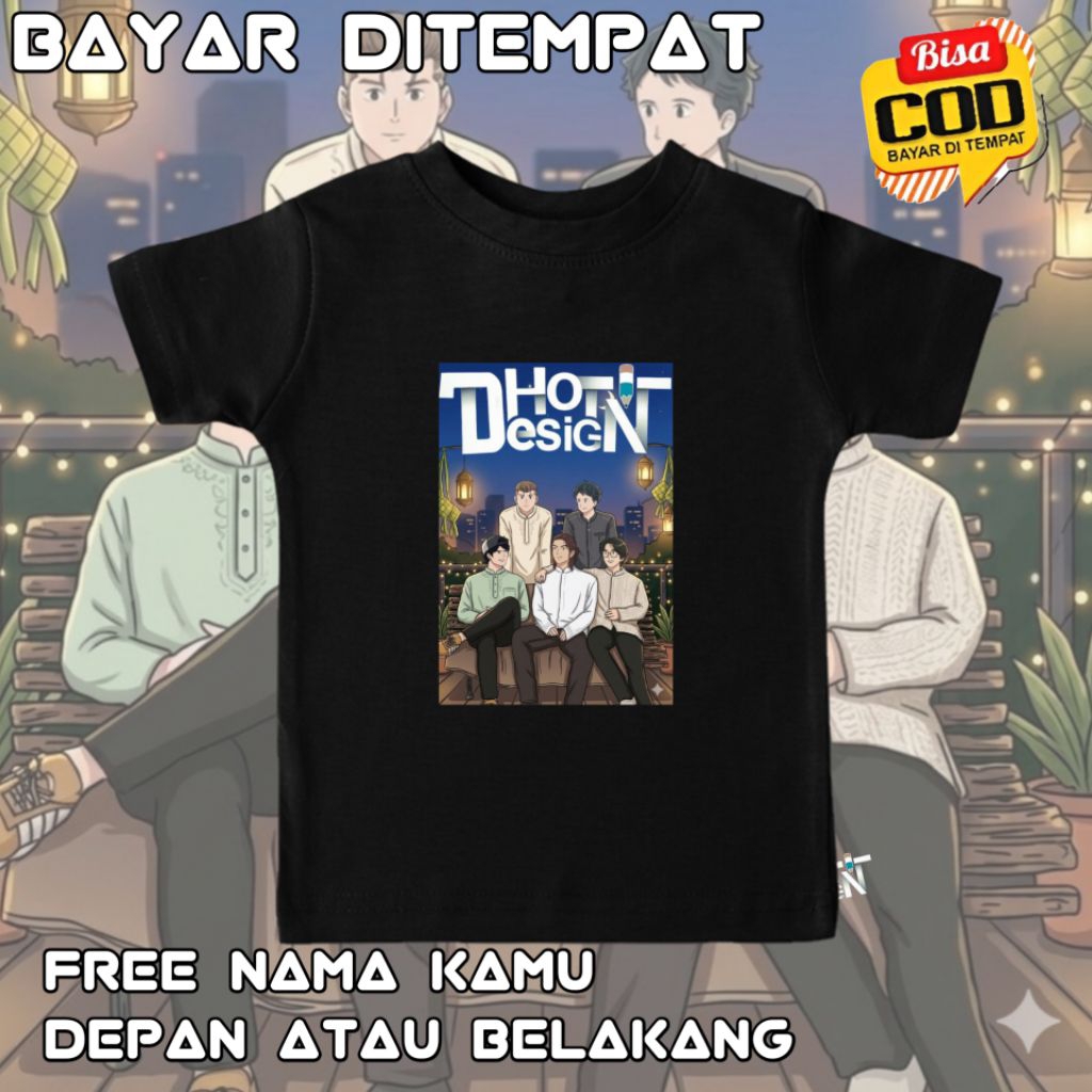 เสื้อยืดเด็ก Dhot Design Gang 4G LTE พร้อม Fasting Month Motif สําหรับเด็กชายและเด็กหญิง