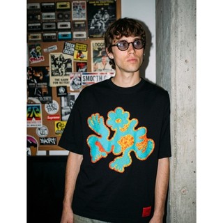 UHAND T-shirt Boxy Oversize FLOWER HAND UNISEX Kaos Boxy Oversize Cotton 20's