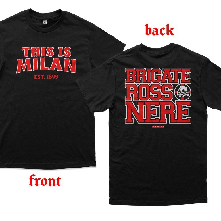 เสื้อยืดแฟนๆ Rossoneri AC Milan หวี