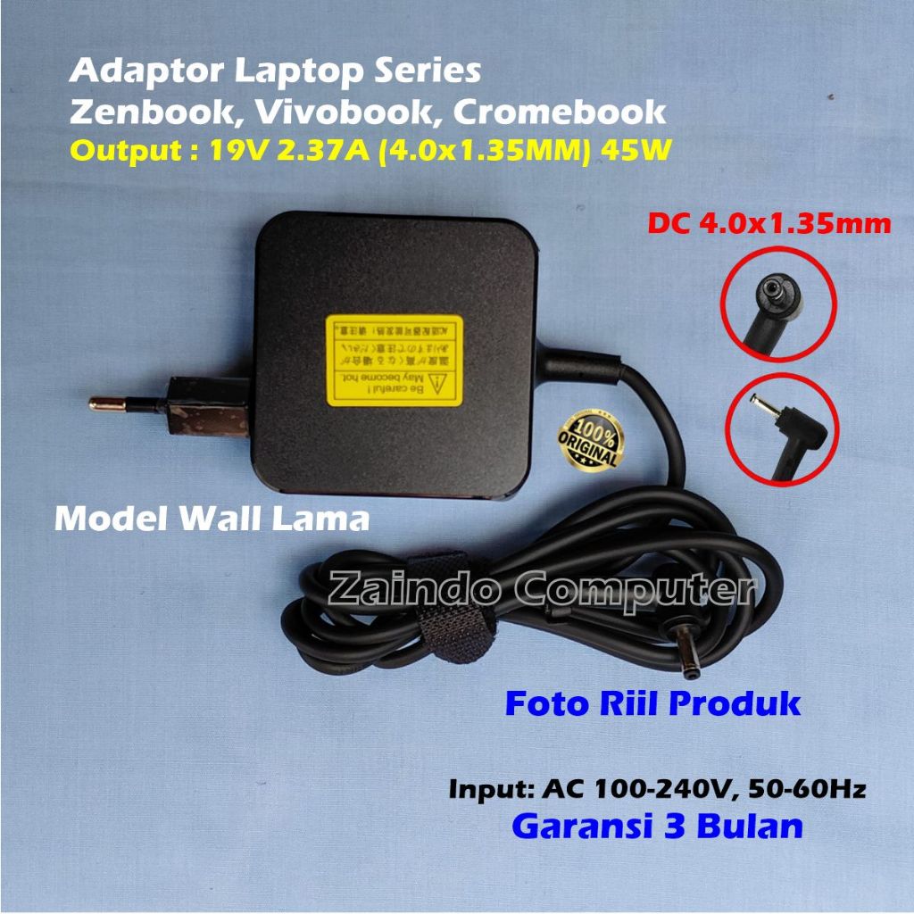 ASUSs Q SERIES X 19V 2.37A (4.0*1.35MM) Q302 Q302L Q302LA Q302U Q302UA Q303 Q303U Q303UA Q304 Q304 Q