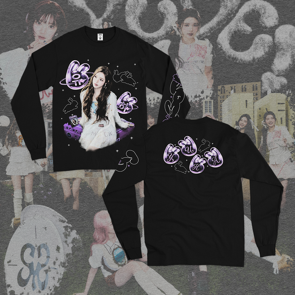 Yuha Hearts2Hearts RUDE! ชุดเสื้อยืดแขนยาว