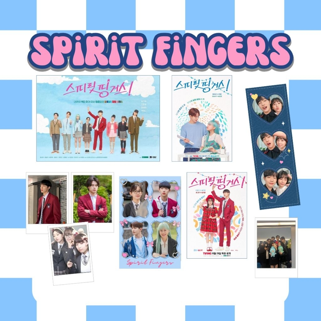MINI FANKIT UNOFFICIAL SPIRIT FINGERS KDRAMA MERCH POLAROID & MINI POSTER A6 AESTHETIC JOURNALING CO