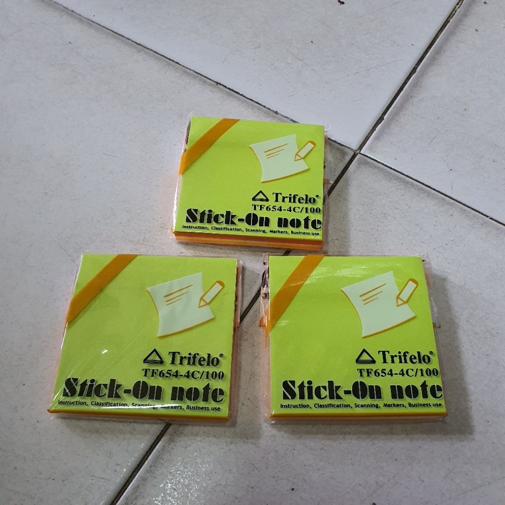 Sticky Notes / Post-it 100 แผ่น สี /i Trifelo 654-4C