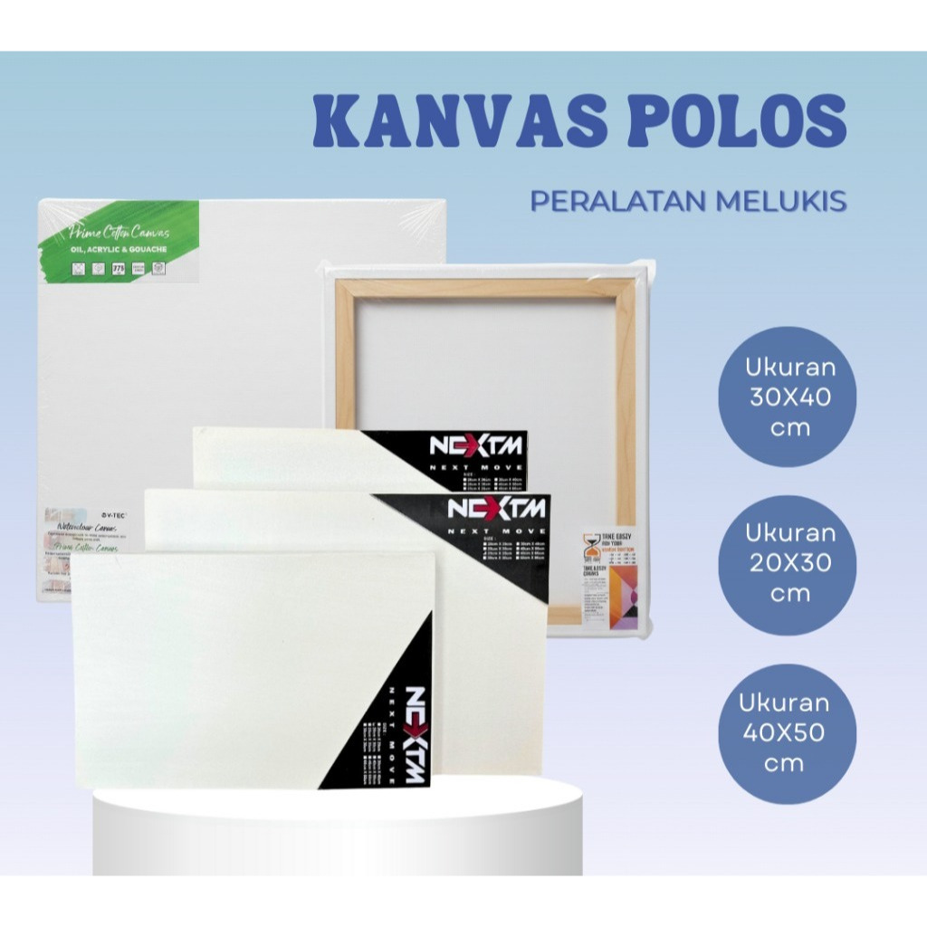 PLAIN CANVAS / CANVAS / PAINTING EQUIPMENT / DRAWING SUPPLEIES / ผ้าใบระบายสี