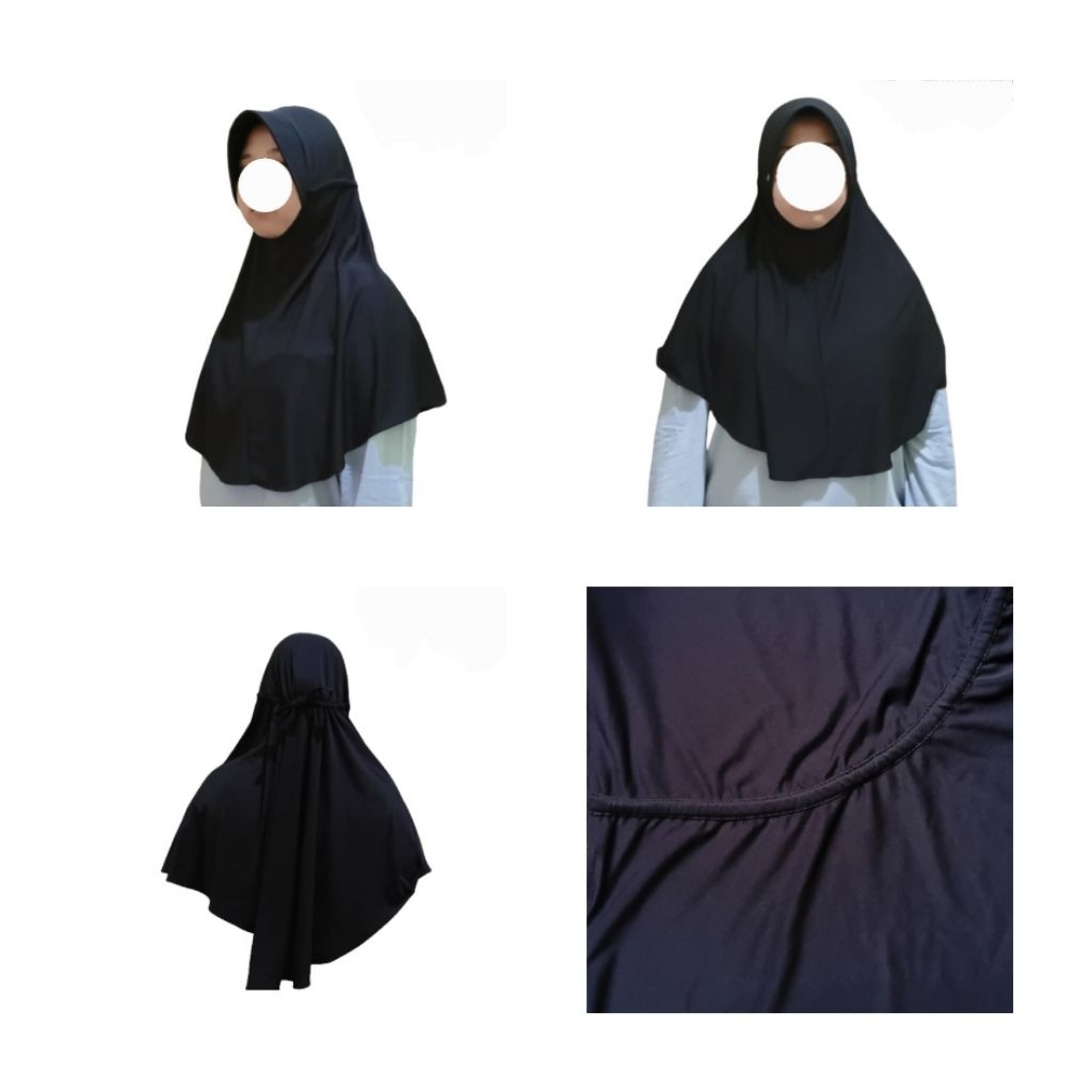 ฮิญาบหูรูดสําเร็จรูป ไซส์ L Pd: 75 cm Pb: 85 cm Original