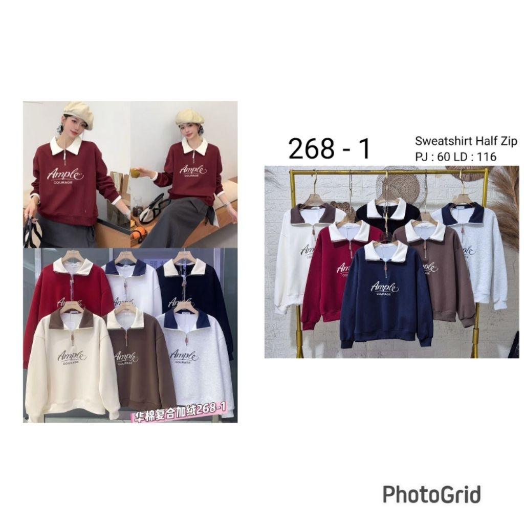 BKK HALF ZIPPER SWEATSHIRT