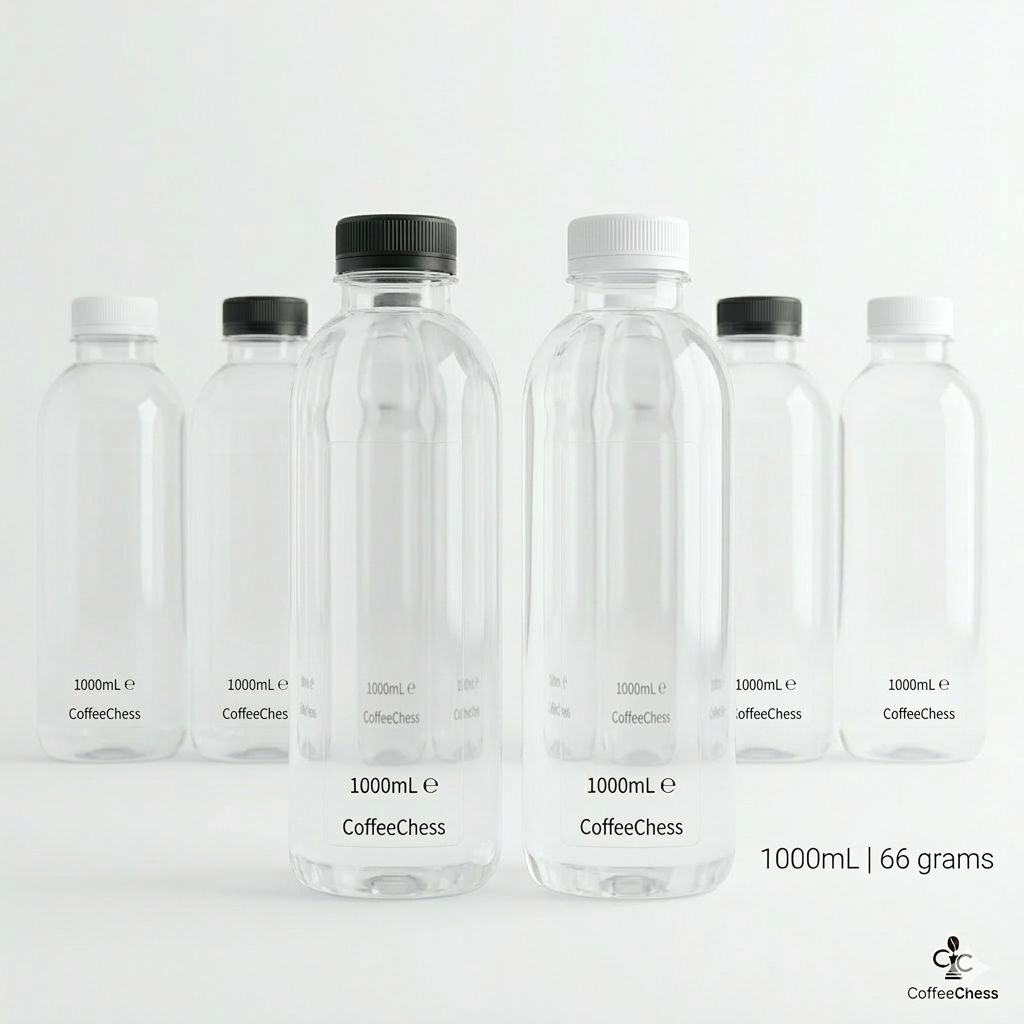 ผักคะน้าขวดพลาสติก 69กรัม 1000มล 1ลิตรซุปเปอร์พลาสติกหนากาแฟน้ําผลไม้ขวดน้ําผึ้ง