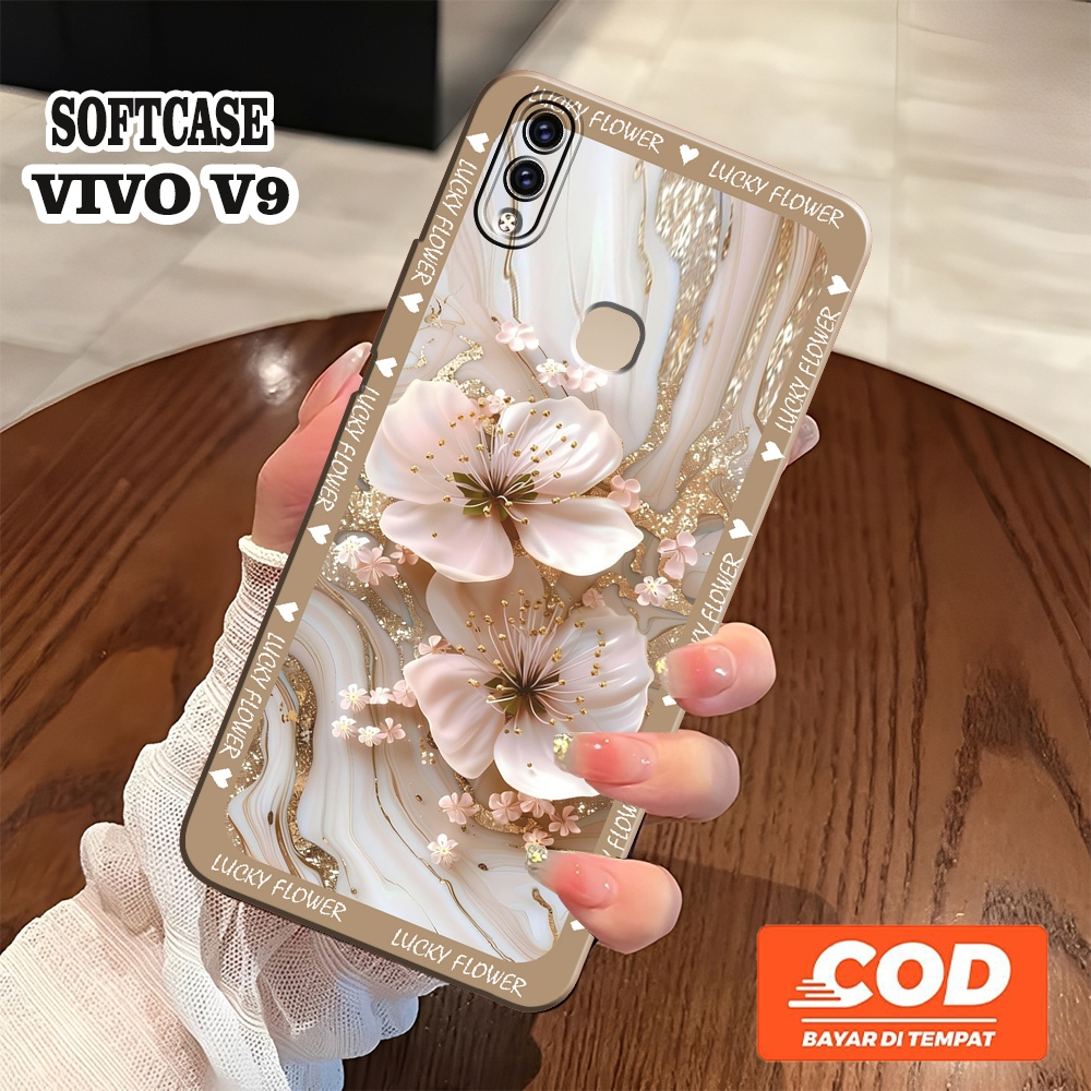 [JBCASE] ใหม่ล่าสุด VIVO V9 / VIVO V9 YOUTH SOFTCASE - Camera Protection - Aesthetic Case - macaroon