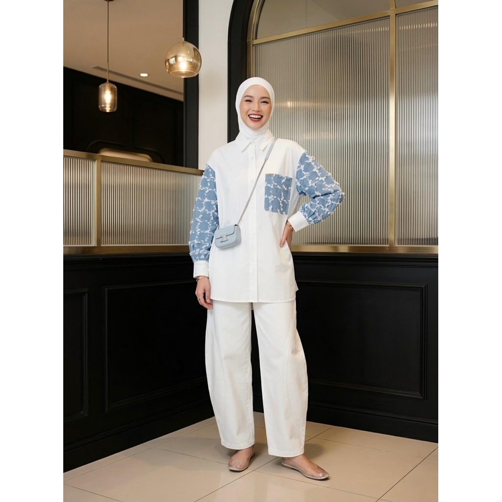 CORDY - เสื้อเชิ้ตยีนส์ joliy CFA2686