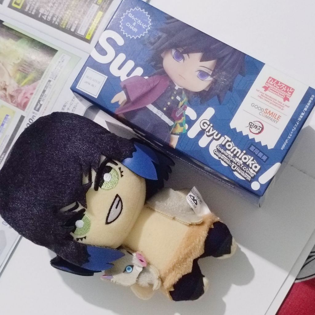 อย่างเป็นทางการ Nendoroid Swacchao Tomioka Giyu Giyuu ชุดตุ๊กตา Inosuke Hashibira KNY Demon Slayer K