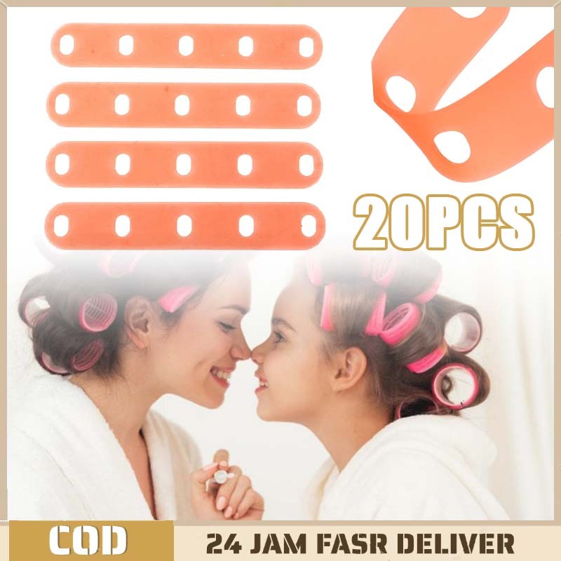 20 ชิ้น Rotto ยางม้วน Curly ยาง Rotto ยาง Curly Hair Perm Band