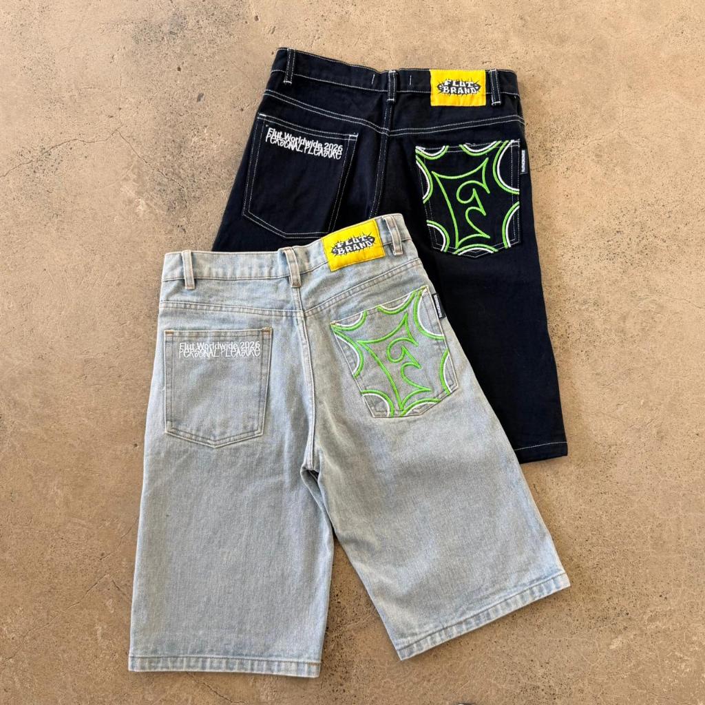 กางเกง Jorts - Flutch Wordwide Personal Pleasure Jorts Denim Pants